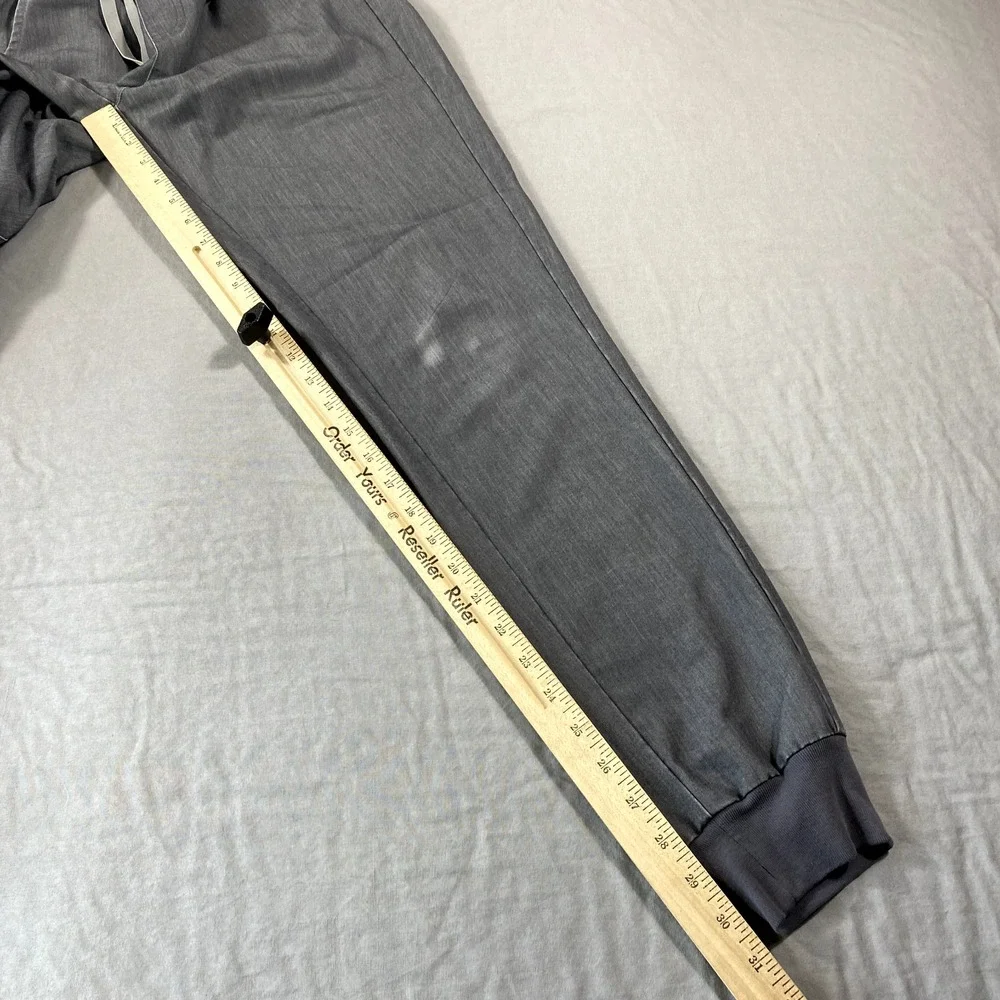 FIGS Technical Pants Womens Small 28x31 Gray Cargo Pocket Scrub Medical *‎